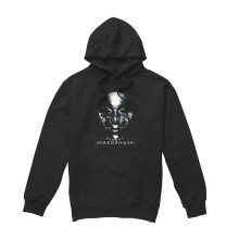 (L, Black) MirrorMask Unisex Adult Mask Hoodie