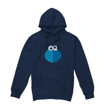 (S, Navy) Sesame Street Unisex Adult Grill Grover Hoodie