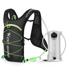 Mochila de hidratación modelo 7L 370x190mm negro+verde