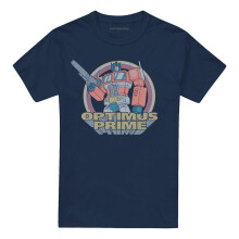 (XXL, Navy) Transformers Unisex Adult Generations Flea Market Heroic Autobot Optimus Prime T-Shirt