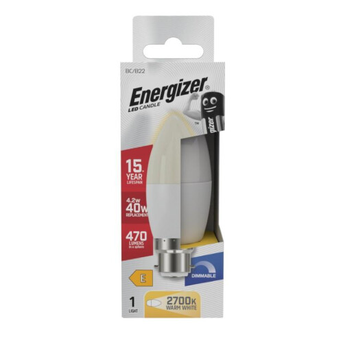 Energizer Energizer BC / B22 LED Candle Bulb