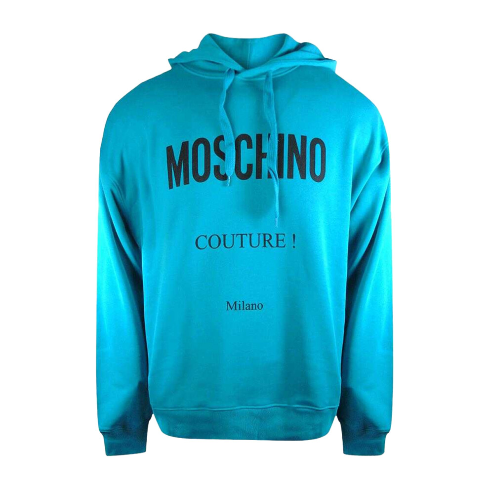 Moschino Mens Couture Logo Hoodie Multicoloured