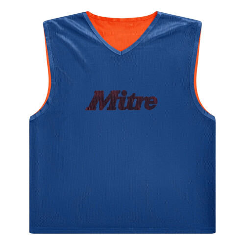 Mitre (M-L, Orange/Royal Blue) Mitre Mens Pro Logo Reversible Training Bib 2