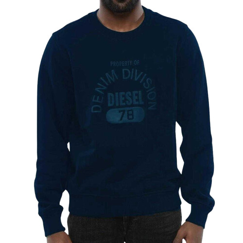 Diesel (M, Blue) Diesel Mens Division Logo Sweatshirt 2