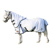 (4', White) Gallop Ponie Dual Combo Neck, Detachable Neck 5-Point Horse Fly Rug