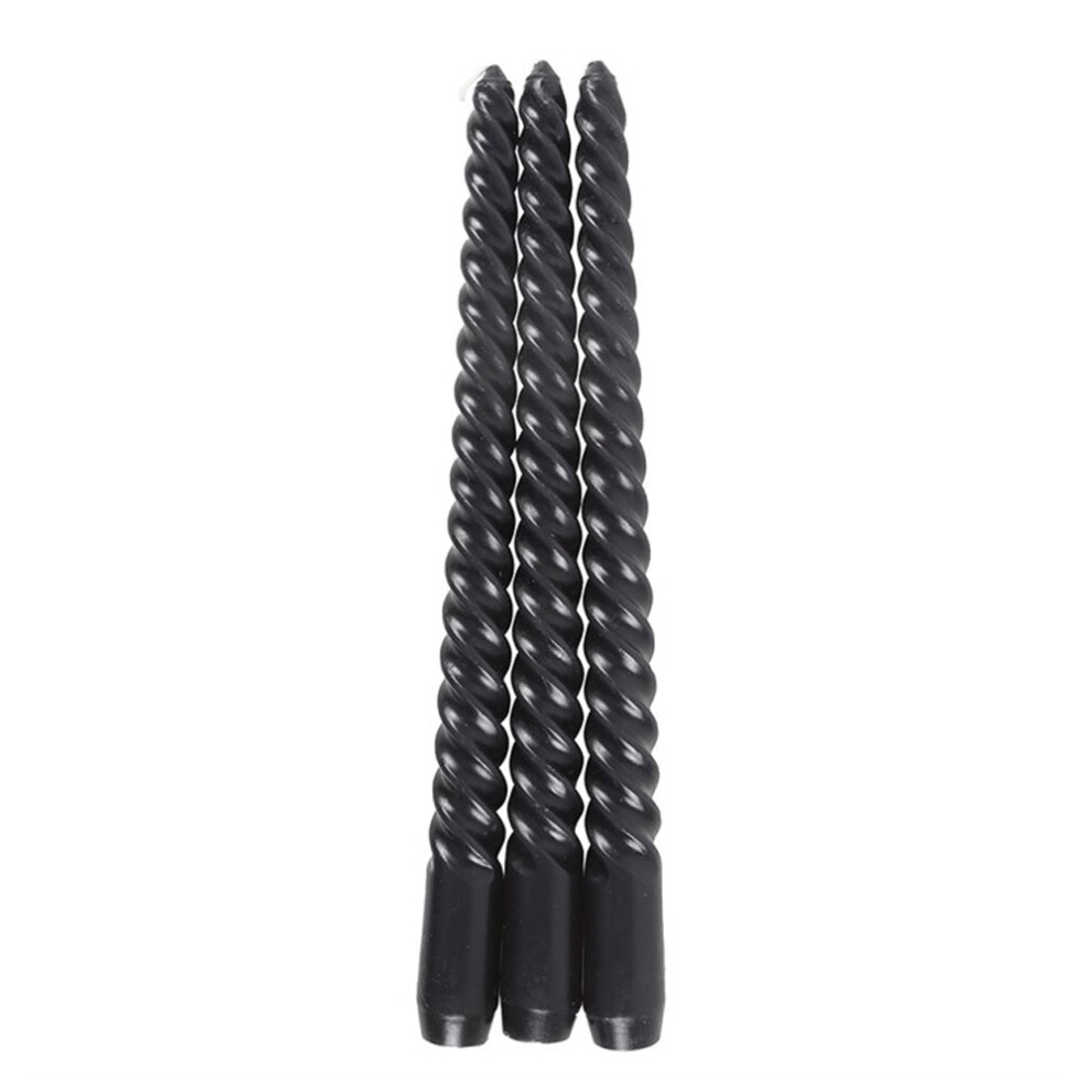 Something Different Dark Romance Twist Taper Candle (Pack Of 3)