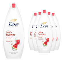 Dove Juicy Hydrate Watermelon Body Wash 225ml, 6pk