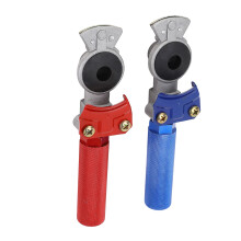 Kit de connecteurs Glad Hands (2 pièces), rouge et bleu, en aluminium anodisé, pour semi-remorque et remorque.
