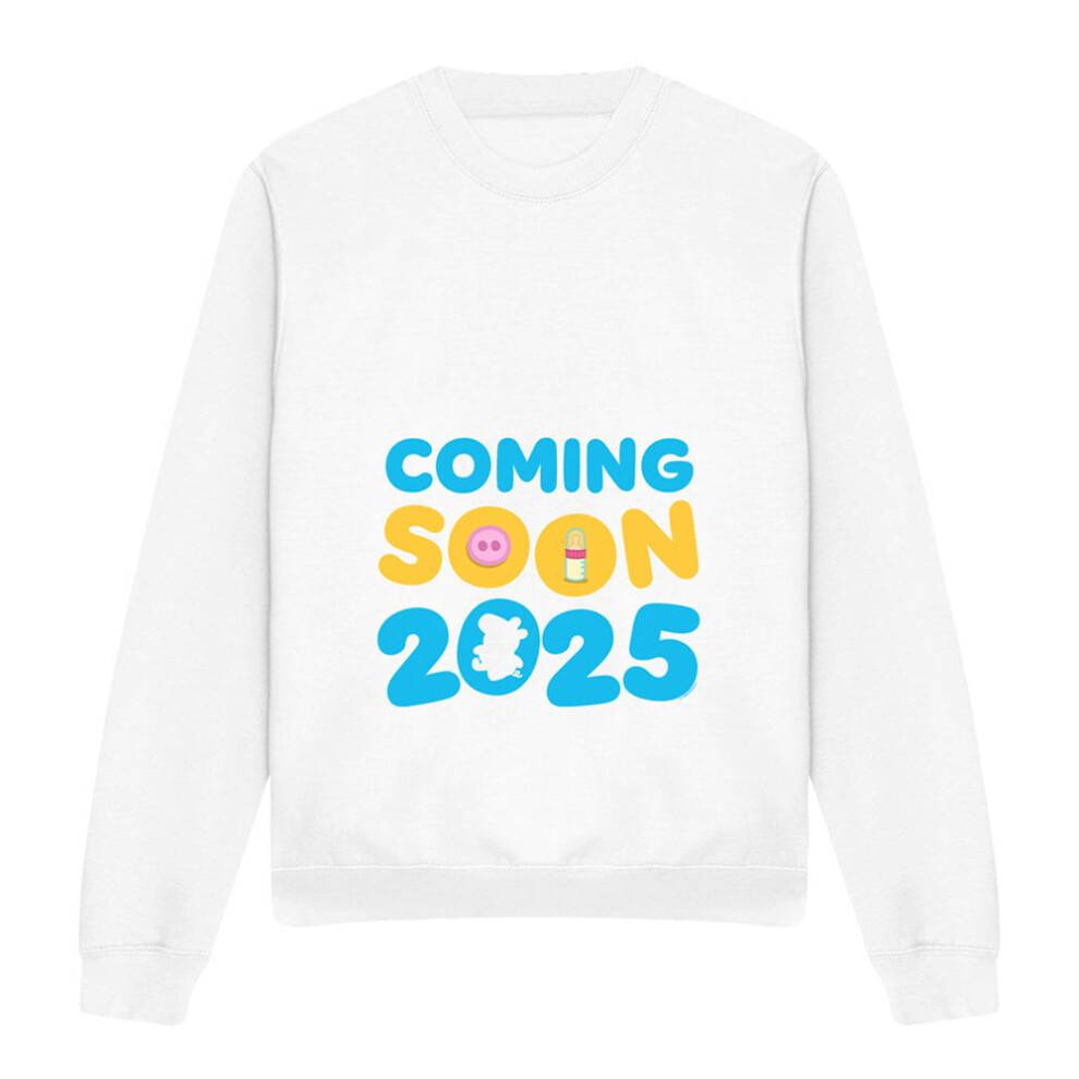 Peppa Pig (Xl, White) Womens/Ladies Coming Soon 2025 Bump Sweatshirt