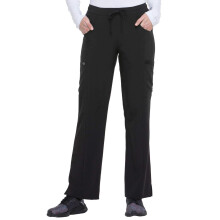 Dickies EDS Essentials Dames Scrub Broeken, Cargo Broeken met Touwtjes, DK010P, XXS Petite, Zwart