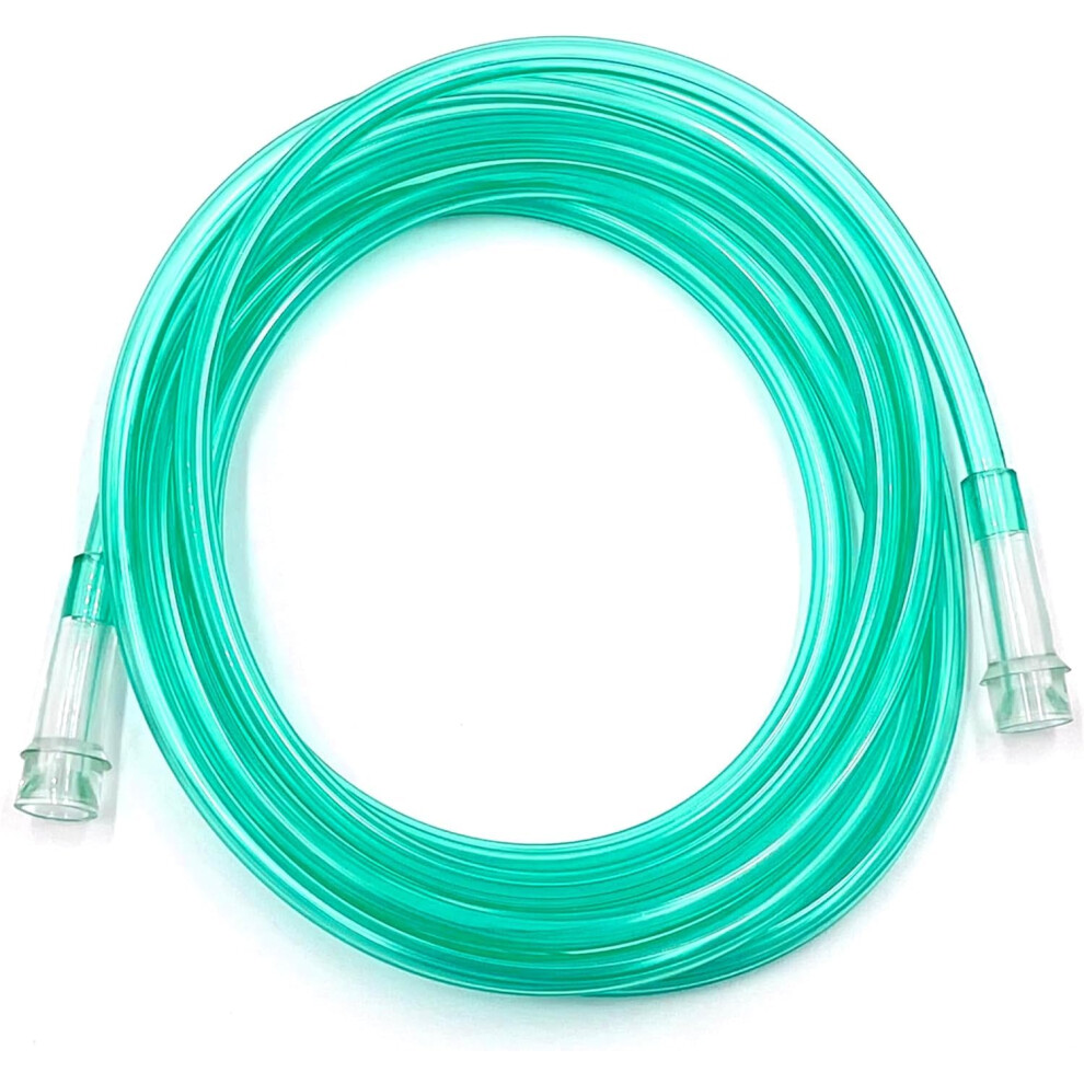 Resone 50Ft Oxygen Supply Tubing, Crush Resistant, Standard Connectors For Nasal Cannulas, Cannula Nasal Tubing, Oxygen Concentrator - Green
