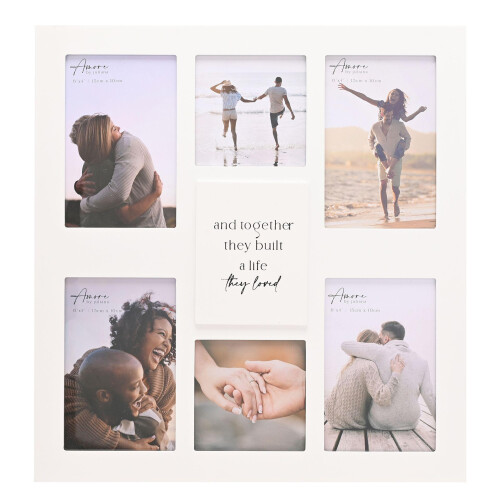 Amore Multi Aperture Photo Frame - Together They Built 1