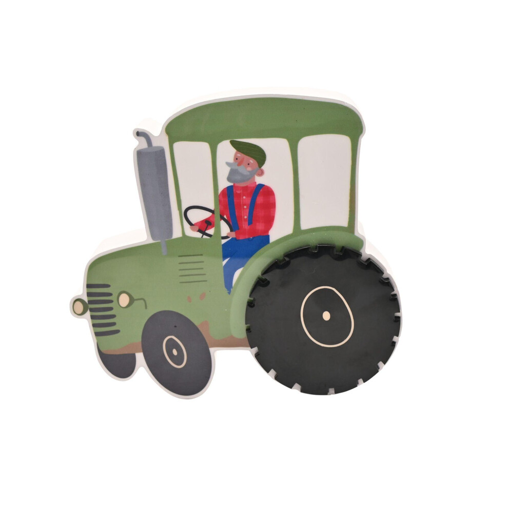 Celebrations Story Time Money Box - Old Macdonald Tractor Green