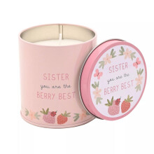 Celebrations Love Life Sister Berry Tin Scented Candle