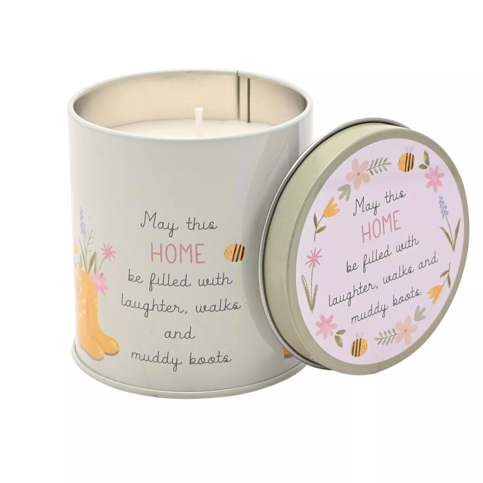 Celebrations Love Life Lemon Home Tin Scented Candle