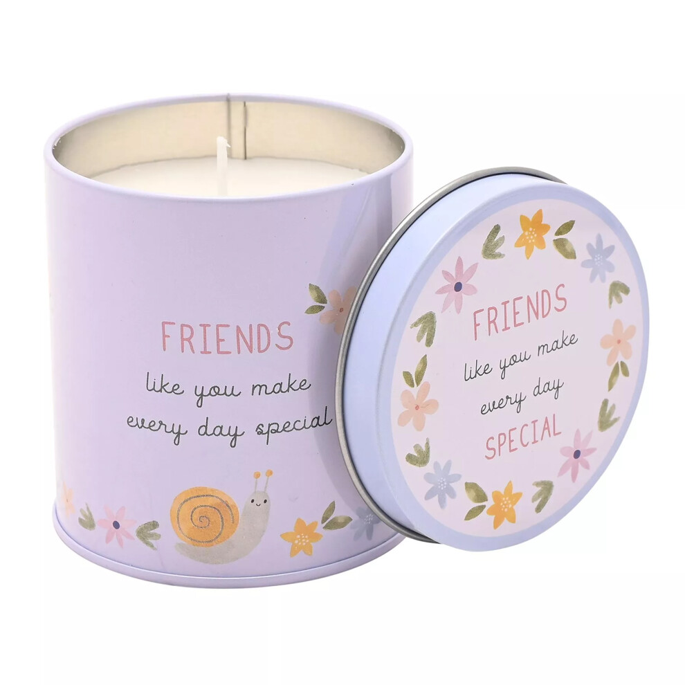 Celebrations Love Life Friends Lemon Tin Scented Candle
