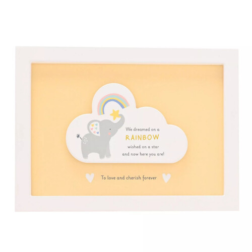 Celebrations Celebrations Rainbow Cloud Framed Plaque