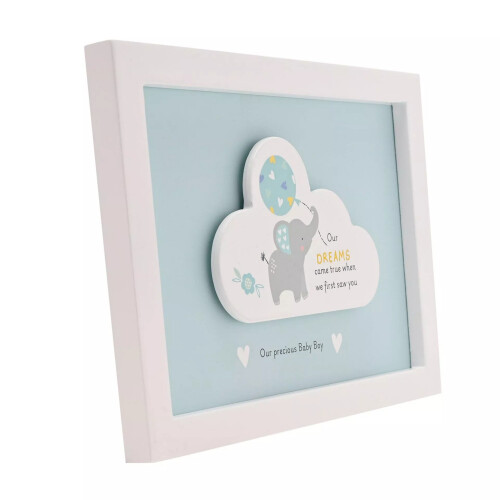 Celebrations Celebrations Hello Baby Boy Dream Cloud Framed Plaque 2