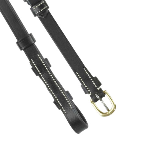 (X Full, Black) Whitaker Leather Horse Cheekpiece 2