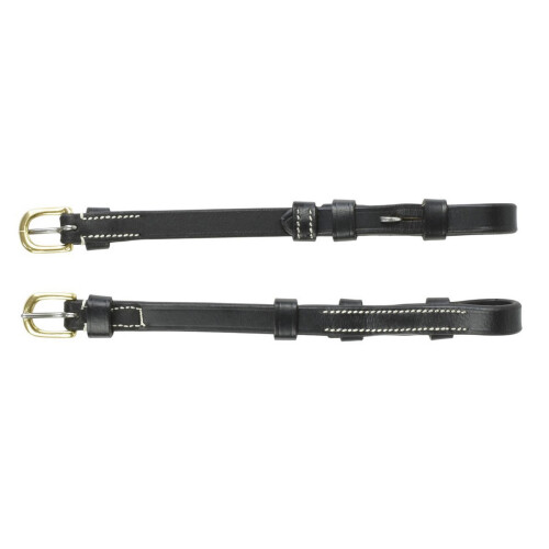 (X Full, Black) Whitaker Leather Horse Cheekpiece 1