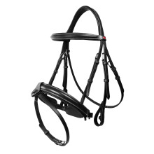 (Pony, Black) Whitaker Eastwood Crank Leather Horse Bridle With Reins