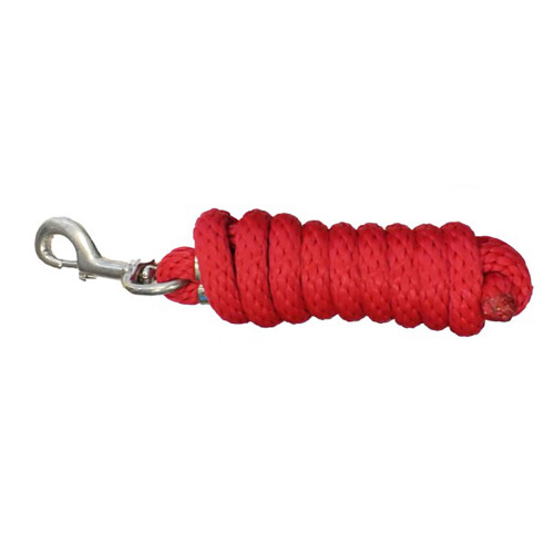 (One Size, Red) Whitaker Plain Horse Lead Rope 1