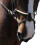 (Pony, Black) Whitaker RNB Leather Horse Noseband 3