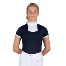(S, Navy) Coldstream Womens/Ladies Roslin Crystal Short-Sleeved Show Shirt