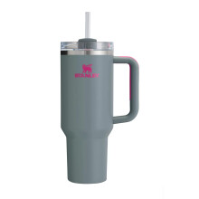 STANLEY Quencher H2.0 FlowState Vaso de Acero Inoxidable Aislado con Tapa y Pajita (Gris Roca, 40 oz)