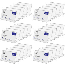 30 PCS Soporte de Señal Acrílico Pequeño 2.36" X 1.57", Etiquetas de Comida Acrílicas Mini