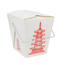 Boîtes Chinoises Pagode 15 Compte 16 oz avec Poignée Fil