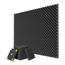 12 Pack Akoestisch Schuim Board 1 InX12 InX12In High Density Retardant Akoestisch Schuim, Snel Herstel Akoestisch Board, Zwart