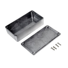Caja de Aluminio Caja de Efectos de Guitarra Caja de Efectos Stompbox Caja de Efectos Aerosol de PláStico Perforable Kit de Pedal de Guitarra DIY