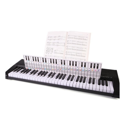 61Keys 88 Keys Piano Keyboard Reference Chart Five  Piano Reference Chart Electronic Piano Fingerings Practice Cards 2