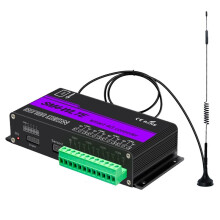 SM4-WLTE 4G Draadloze GSM SMS Afstandsbediening aan/UIT Schakelaar Controller 4 Relais APP Afstandsbediening Temperatuursensor-EU-Stekker