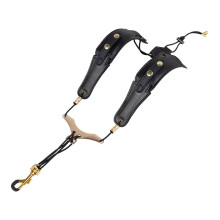 Correa para el Cuello del Hombro del SaxofóN Correa Ajustable para el Hombro del SaxofóN ArnéS de la Correa del Hombro Doble Accesorios para