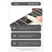 Guitar Cleaning File Tools Slotting Hole Guitar Fret Nut Saddle Cleaning Saw Musical Instruments Cleaning Tool Wood