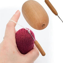 Wooden Darning Egg, Socks Sewing Tools Widely Used with Needle for Clothing