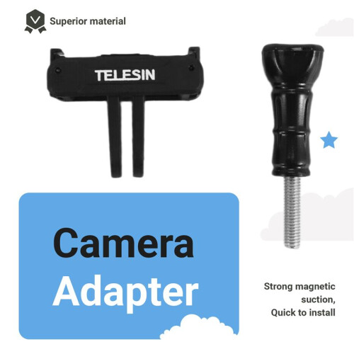 TELESIN Magnetic Two Claw Adapter Action Camera Accessories for  OSMO Action 3 Adapter 2