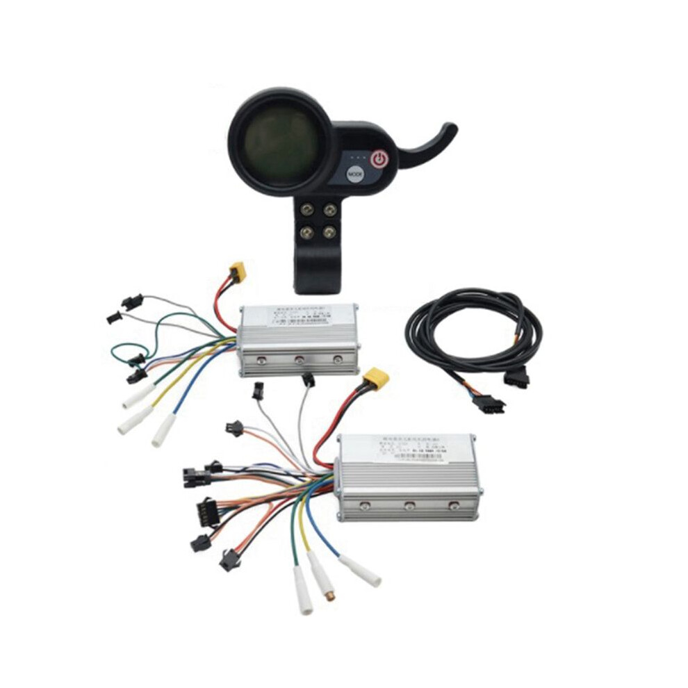 Electric Scooter Dual Drive Controller Jp 48V 52V 60V 25A 50A Brushless Controller Ab Front Rear Drive Controller Kit,1 Black 4713620868429