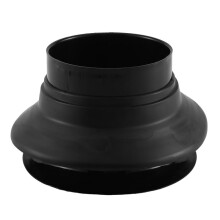 Potenziatore per Grancassa Rinforzatore per Grancassa nel Gomma ABS con Protezione per Foro Porta Nera, Testa del Tamburo con Foro per Microfono, Nero
