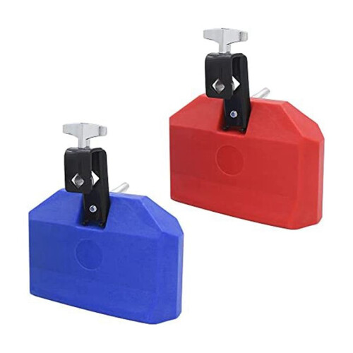 Bloco de 5 Polegadas, Bloco de PercussãO Musical de PláStico CompatíVel com Instrumento de Bateria Latina (Amarelo) 1