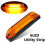 luz led âmbar de 4 polegadas 12v selada para luzes de barra utilitária 6led rv  marinho 2