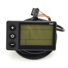 S866 Elektro Fahrrad Display LCD Meter für Intelligent Controller Elektrisches Fahrrad Panel SM Stecker Elektro Fahrrad,36V-48V B