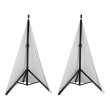 Universel Haut-Parleur DJ LéGer Housse de Support Support de TréPied Double Face Jupe Canevas MatéRiau Extensible, 2 PièCes