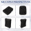 Universal Violin Carbon Fiber Case Hard Case Square Light Music Sheet Bag,Black 6