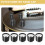 10Pcs Potentiometer Control Knobs for Electric Guitar Volume Tone Knobs Black D Type 6mm 7