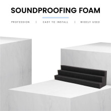 32 PièCes Panneaux Acoustiques PièGe à Basses Coin Studio Mousse Isolation Phonique Tampon Panneau Mural Bloc D'Angle pour Studio ou ThéÂTre