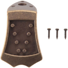 Piezas Traseras de Mandolina Triangular de Metal de Bronce para Reemplazo de Mandolina Superior Arqueada de 8 Cuerdas