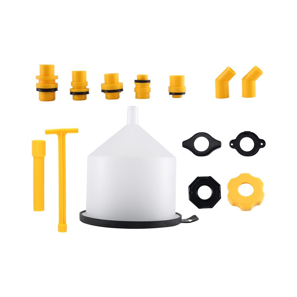 15Pcs/Set Car Radiator Coolant Filling Funnel Kit Spill Proof Cooling System Tool Filling Funnel Spout Pour Oil Tool 6033932694645